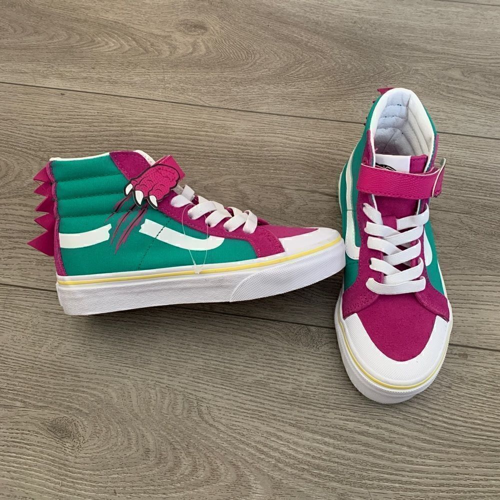 Vans kids high top shoes Dino Barney shoes Very beautiful!